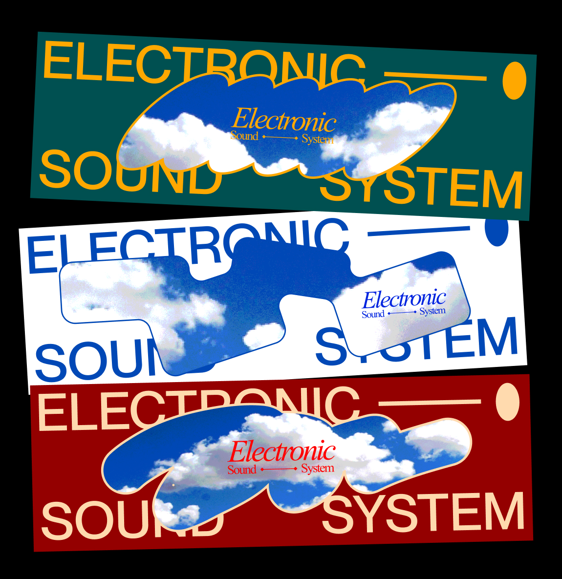 logo card design for electronic sound system