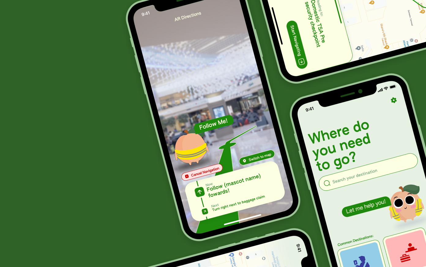 mobile AR app to help users navigate